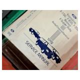 Lot of  Assorted Auto Shop Manuals - 1983 Ford Pre-Delivery Lube, Motor Engine Tune-Up, 1990 Truck F Series/Bronco, 1992 F-Series and more