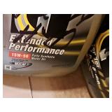 Lot of (11) Mobil One Motor Oil Quart Plastic Bottles