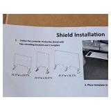 Lot of (3 Boxes) Acrylic Protective Shields 6-count ( 18 total items )