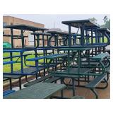 Picnic Table 96"x63"x28" (Green)