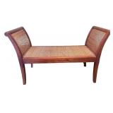 Vintage Pier 1 Rattan Bench