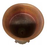 Copper Urn with Flared Top and Pedestal Base