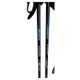 Two Pairs of Vintage Skis & Ski Poles- Trak Glide & Atomic Beta Brands