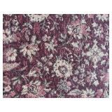 Handwoven Wool Floral Red Area Rug
