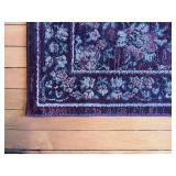 Handwoven Wool Floral Red Area Rug
