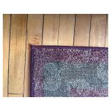 Pair of Area Rugs with Leaf Pattern