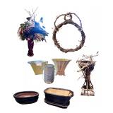 Variety of Home Decor including Plant Pots, Floral Arrangements & More!