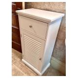 Small White Bathroom Storage Cabinet
