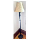 58" Floor Lamp with Black Metal Base