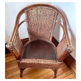 Vintage Pier 1 Rattan Arm Chair