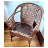 Vintage Pier 1 Rattan Arm Chair