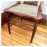 Antique Press Back Oak Chair