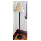 58" Floor Lamp with Black Metal Base