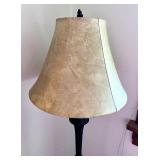 58" Floor Lamp with Black Metal Base