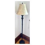 58" Floor Lamp with Black Metal Base