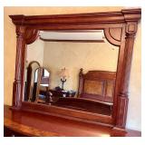Ethan Allen Stunning Wood 9 Drawer Dresser & Mirror
