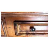 Beautiful Mahogany Entry Wall Table & Mirror