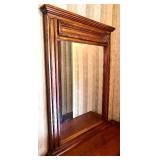 Beautiful Mahogany Entry Wall Table & Mirror