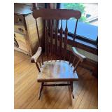 Simple Solid Rocking Chair