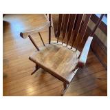 Simple Solid Rocking Chair