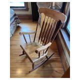 Simple Solid Rocking Chair