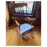 Simple Solid Rocking Chair