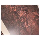 Large Non Objective Monotype Framed Print 