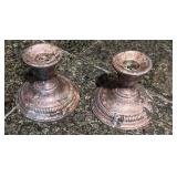 Lamerie Sterling Weighted Candle Stick Holders