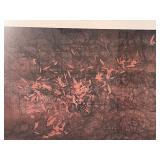 Large Non Objective Monotype Framed Print 