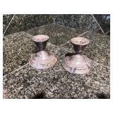 Lamerie Sterling Weighted Candle Stick Holders