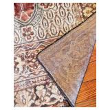 Antique Prayer Rug in Earthy Color Tones