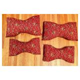 Bone Shaped Accent Pillows Made with Elephants Walk Rib Cord Upholstery Fabric