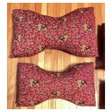 Bone Shaped Accent Pillows Made with Elephants Walk Rib Cord Upholstery Fabric