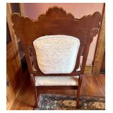 Matching Victorian Style Parlor Chair & Rocking Chair