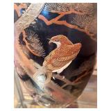 Antique Japanese Hand Painted Vase With Hawk/Eagle