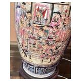 Famille Rose Chinese Porcelain Vase Converted Lamp