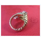 (CNTR) Vintage 18K Gold Plated Ring...