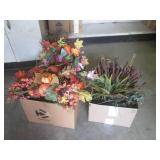 (BR1) 2 Boxes of Faux Flowers Wreat...
