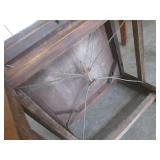 (BR1) 2 Vintage Wood Chairs 1 on Wh...