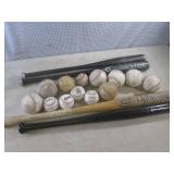 (FS) 2 Wood 2 Aluminum Bats and Ass...