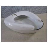 (A-2) 2 Vintage Porcelain Enamel Be...