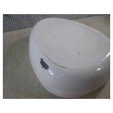 (A-2) 2 Vintage Porcelain Enamel Be...