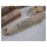 (EC1) 5 Vintage Wood Train Whistles...