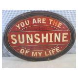 (EC1) Metal Wall Decor Sign "You Ar...