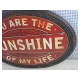 (EC1) Metal Wall Decor Sign "You Ar...