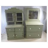 (CS) 2pc Vintage Wood Handmade Play...