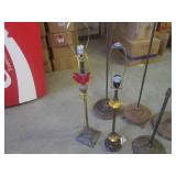 (FS) 6 Vintage Floor Lamp Bases, 2 ...