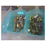 (FS) 6 Vintage Floor Lamp Bases, 2 ...