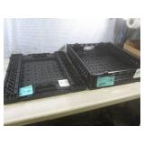 (EW5) 2 Foldable Plastic Crates 24"...