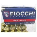 (CNTR) Box of 50 9mm Luger Rounds...